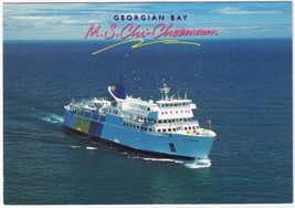 Postcard Georgian Bay Ontario MS Chi-Cheemaun Ferry Manitoulin 4 1/2&quot; x 6 1/2&quot; - £2.96 GBP