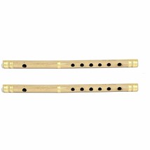 Bamboo Flute   Wooden Indian Musical Instrument Bansuri Scale C+G 2PCS - £15.33 GBP