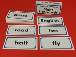 Fry&#39;s Fifth Hundred Words - Reading - Fry Sight Word Flash Cards - 100  cards - £7.66 GBP