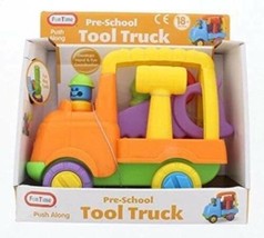 Learning Toy Push Along Tool Truck Construction Toy Funtime Vehicle 18 mths+ - £7.95 GBP