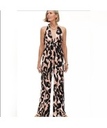 DFV Diane Von Furstenberg Target Women&#39;s Halter Leopard Neutral Jumpsuit... - $951.89 MXN