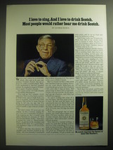 1974 Teacher's Scotch Advertisement - George Burns - I love to sing - $18.49