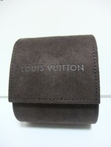 Louis Vuitton Marrón Viaje Reloj Estuche Caja Gamuza - $120.84