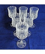 Wine Goblets Crystal Water Glass Stemware Set of 6 Longchamp Cristal D’A... - £38.83 GBP