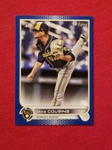 2022 Topps Blue Jake Cousins Rookie Rc #20 Milwaukee Brewers Free Shipping - $1.79