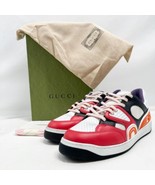 GUCCI &quot;BASKET&quot; DEMETRA LOW TOP RED/BLACK SNEAKER New in Box sz 7.5G - £440.50 GBP