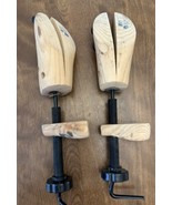 Shoe Trees One Pair 2-Way Wooden Adjustable Stretchers Mens Regular Size... - £11.66 GBP