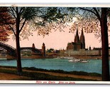 View from Deutz Cologne on the Rhine Germany UNP DB Postcard U24 - £3.91 GBP