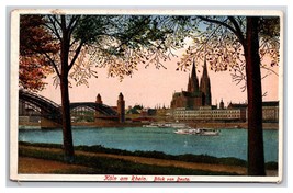 View from Deutz Cologne on the Rhine Germany UNP DB Postcard U24 - £3.91 GBP