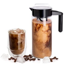 Mixpresso Cold Brew Maker For Iced Coffee and Iced Tea, 44 oz Cold Coffee Maker  - £31.96 GBP