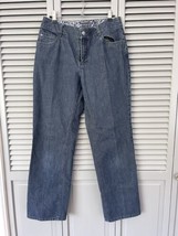 Liz Claiborne Straight Leg Dark Wash Blue Jeans Size 6 Denim - £11.41 GBP