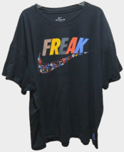 Nike Freak Tee Running Fitness Black Swoosh Walking Colors Logo T-Shirt 3XL - £13.72 GBP