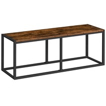 Dining Bench, 47.2 Inch Table Bench, Industrial Style Indoor Bench, Stee... - £86.37 GBP
