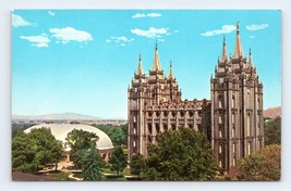 Temple Square Salt Lake City Utah UT UNP Unused Chrome Postcard J17 - £2.29 GBP