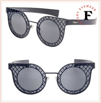 Salvatore Ferragamo SF171S Matte Black Oversized Sunglasses 171 Authentic - £115.06 GBP