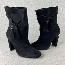 Zara Womens Booties Faux Suede Ankle Boots Tassel Gold Accent size 38 / ... - $33.13