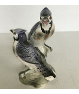 Vintage figurine pair of blue jay birds  collectors choice made in Japan  - $27.07 CAD
