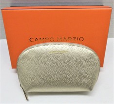Campo Marzio Leather Small Cosmetic Bag - GOLD - £19.65 GBP