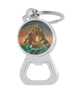 Mermaid Cliffs Bottle Opener Keychain - Metal Beer Bar Tool Key Ring - $10.77