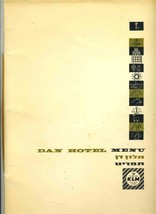 Dan Hotel Tel Aviv Israel Dairy Dinner Menu 1959 KLM DC-7C - £40.67 GBP