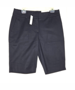 Ann Taylor Boardwalk Bermuda Shorts 8 Curvy Fit 11&quot; Inseam Blue Mid-Rise... - $467.86 MXN