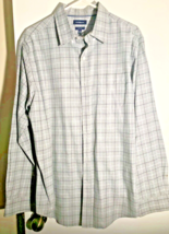 Mens Easy Care long sleeve shirt size large Gray - £6.97 GBP