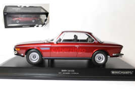 1971 BMW 3.0 CSI Minichamps Limited Edition Red 1:18 Diecast Car NEW IN BOX - $175.98
