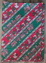 Vintage Christmas Trains Toys Tablecloth Kids 84&quot; X 60&quot; - $39.91