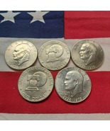 5 1776-1976-P Type II Bicentennial Ike Dollars - $15.00