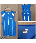 Zoot Cycling Wind Vest Medium 1/2 Zip Blue - $9.49