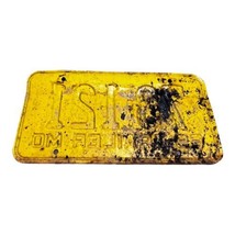Vtg 1969 Missouri Trailer Collectible License Plate Original Tag Yellow ... - £14.93 GBP