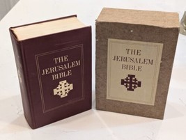 The Jerusalem Bible 1966 Edition Hardcover Book with Slipcase -- Doubleday *READ - $24.95