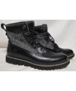 Timberland Britton Hommes  Premium 7.5&quot; Black Boots Harris Tweed Mens Si... - $1,802.08 MXN