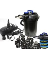 Combo 10000L koi Pond Pressure Bio Filter UV &amp; 3434GPH Submersible Water... - €243,04 EUR