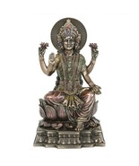 LAKSHMI STATUE 8&quot; Hindu Wealth Goddess High Quality Bronze Resin Laxmi NEW - $65.56 CAD