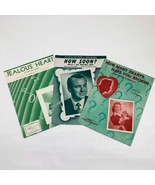 Set of 3 Music Sheets Jealous Heart Hearts Broken How Soon 1940&#39;s - $15.47