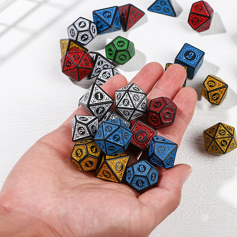 Et polyhedral dice set game dice for rpg dnd accessories polyhedral dice for board card thumb200