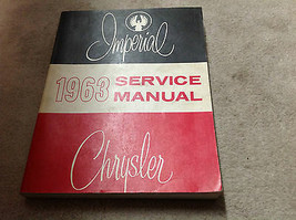 1963 CHRYSLER IMPERIAL Service Shop Workshop Repair Manual  OEM FACTORY - £39.32 GBP