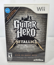Nintendo Wii Guitar Hero Metallica Complete in Box TESTED - £39.29 GBP