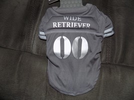 Football Wide Retriever Gray Jersey Shirt Dog Costume Size S New - £15.37 GBP