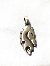 Horse Head Knight Chess Piece Head Side View Thai Pewter Pendant Necklace - £11.00 GBP