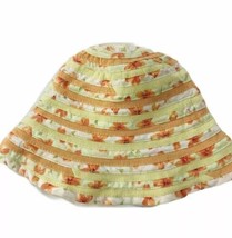 Gymboree Floral Spring Sun Hat Sz 18 Mos- 3T Yellow White Orange - £11.98 GBP