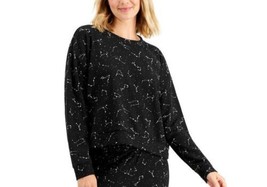 Jenni Womens Long Sleeve Waffle Pajama Top Only,1-Piece,Size Large,Constellation - £27.69 GBP