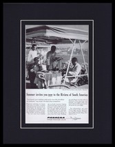 1960 Panagra Airlines / Chile Framed 11x14 ORIGINAL Vintage Advertisement - $44.54