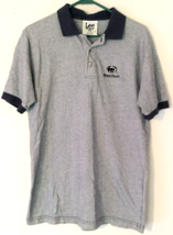 vintage Penn State Sport Lee polo shirt size M blue &amp;white 100% cotton 2000 - £11.55 GBP