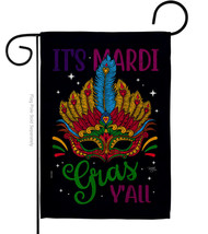 Mardi Gras Yall Decoration Home Decor Flag Masquerade Party Banner Room ... - £15.77 GBP