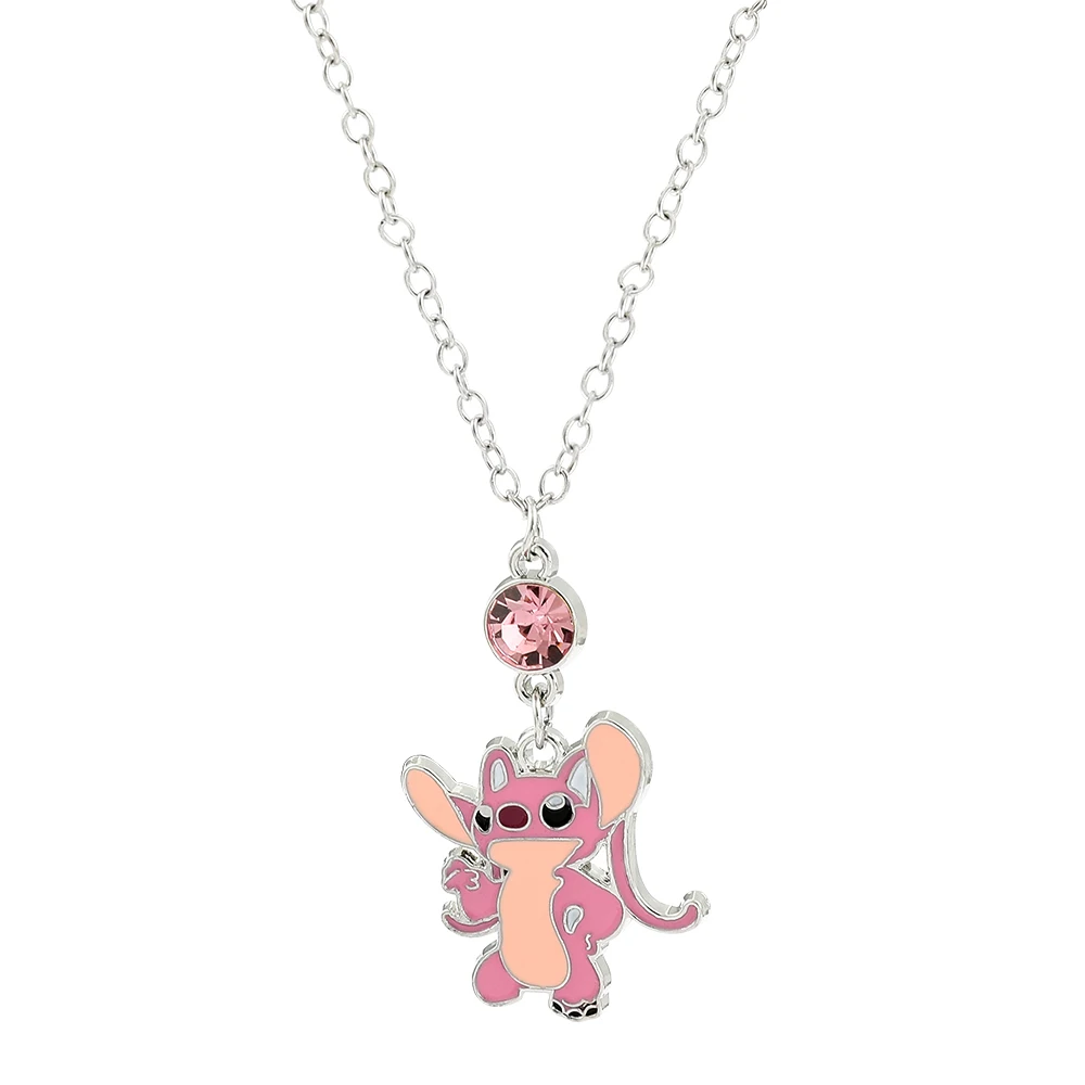 Anime Lilo and Stitch Necklace Cute Cartoon Figure Stitch Angel Pendant ... - $3.50