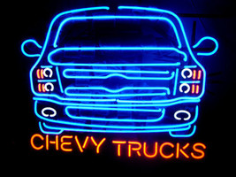Chevy Truck Auto Neon Sign 22&quot;x20&quot; - £159.07 GBP