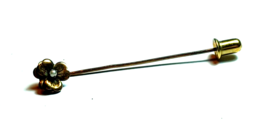 Antique Seed Pearl &amp; Gold filled Flower Stick Pin - £58.40 GBP