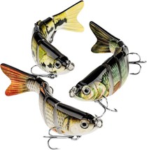 Bass Fishing Highly Realistic Bass Lures Multi Jointed Swimbait Lifelike - £11.86 GBP